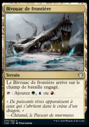 Commander 2020 - Bivouac de frontière