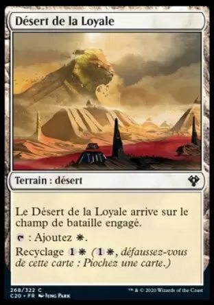 Commander 2020 - Désert de la Loyale