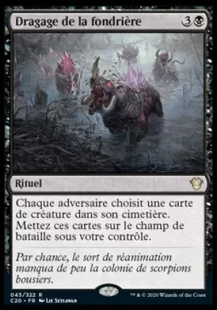 Commander 2020 - Dragage de la fondrière