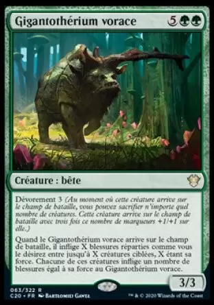 Commander 2020 - Gigantothérium vorace