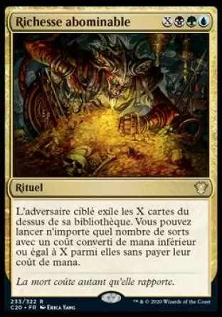 Commander 2020 - Richesse abominable
