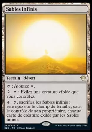 Commander 2020 - Sables infinis
