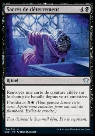 Commander 2020 - Sacres de déterrement