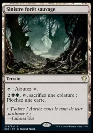 Commander 2020 - Sinistre forêt sauvage