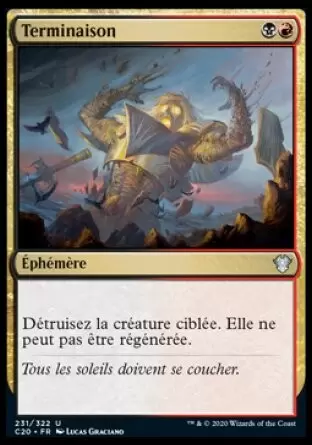 Commander 2020 - Terminaison