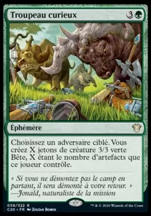 Commander 2020 - Troupeau curieux