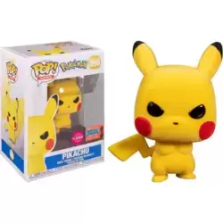 Pokemon - Grumpy Pikachu Flocked