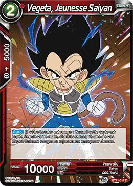 Vermilion Bloodline [BT11] - Vegeta, Jeunesse Saiyan