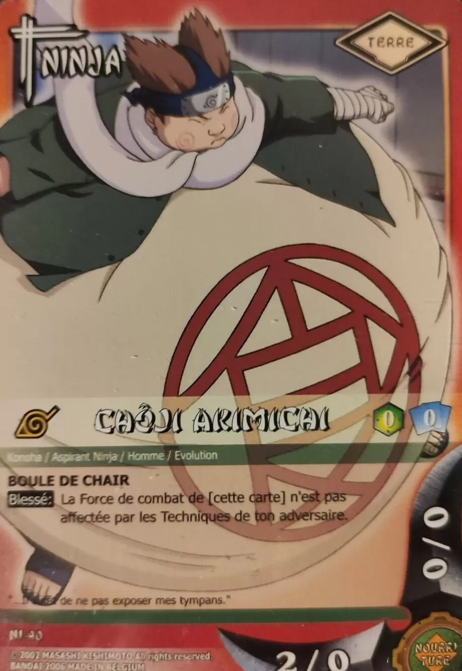 Cartes Naruto Série 02 - Détruire Konoha - Choji Akimichi