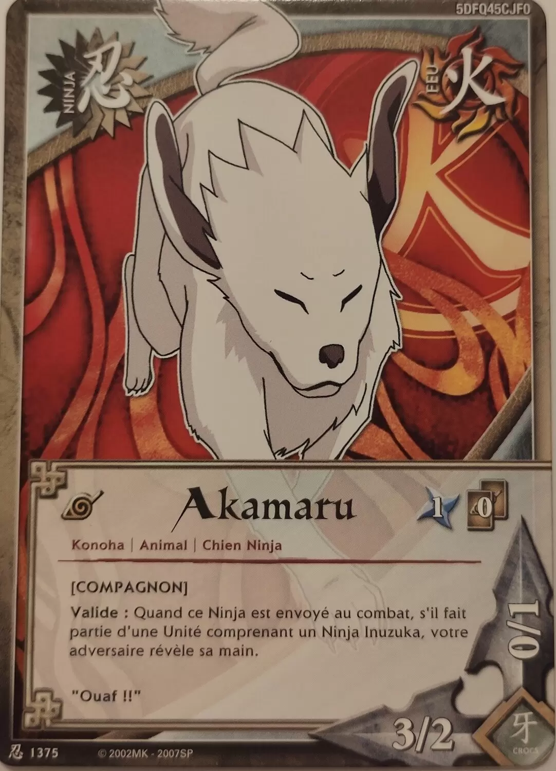 Cartes Naruto Série 24 Sage\'s Legacy - Akamaru