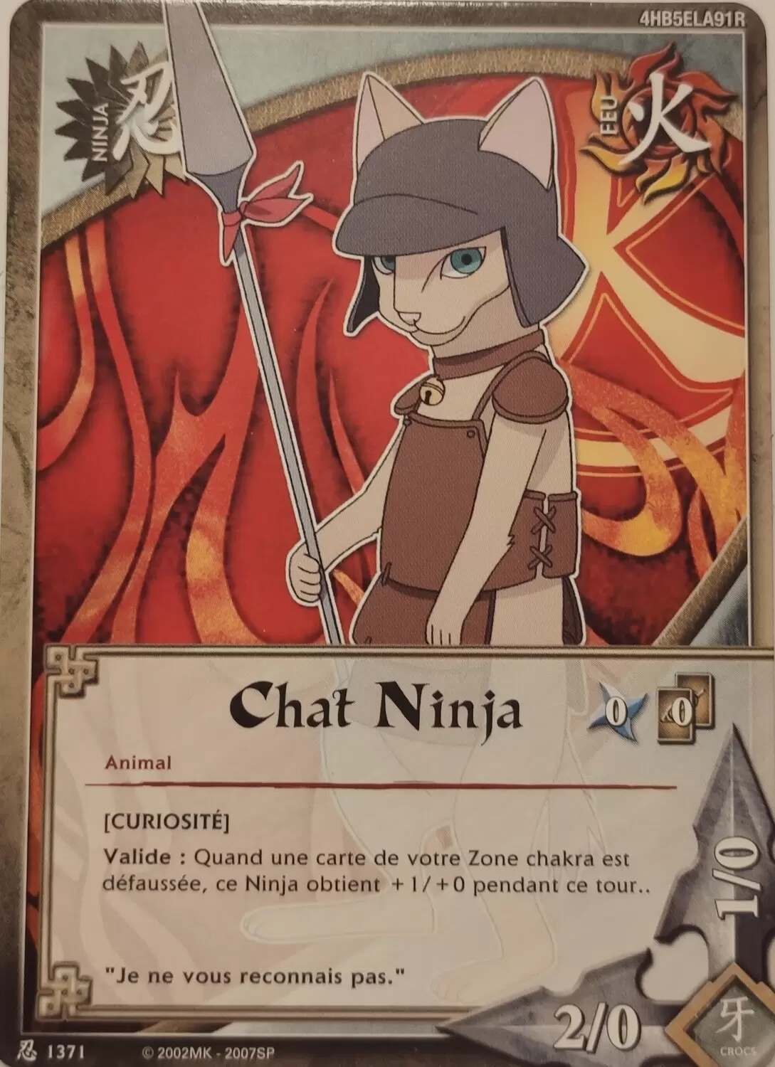 Cartes Naruto Série 24 Sage\'s Legacy - Chat Ninja