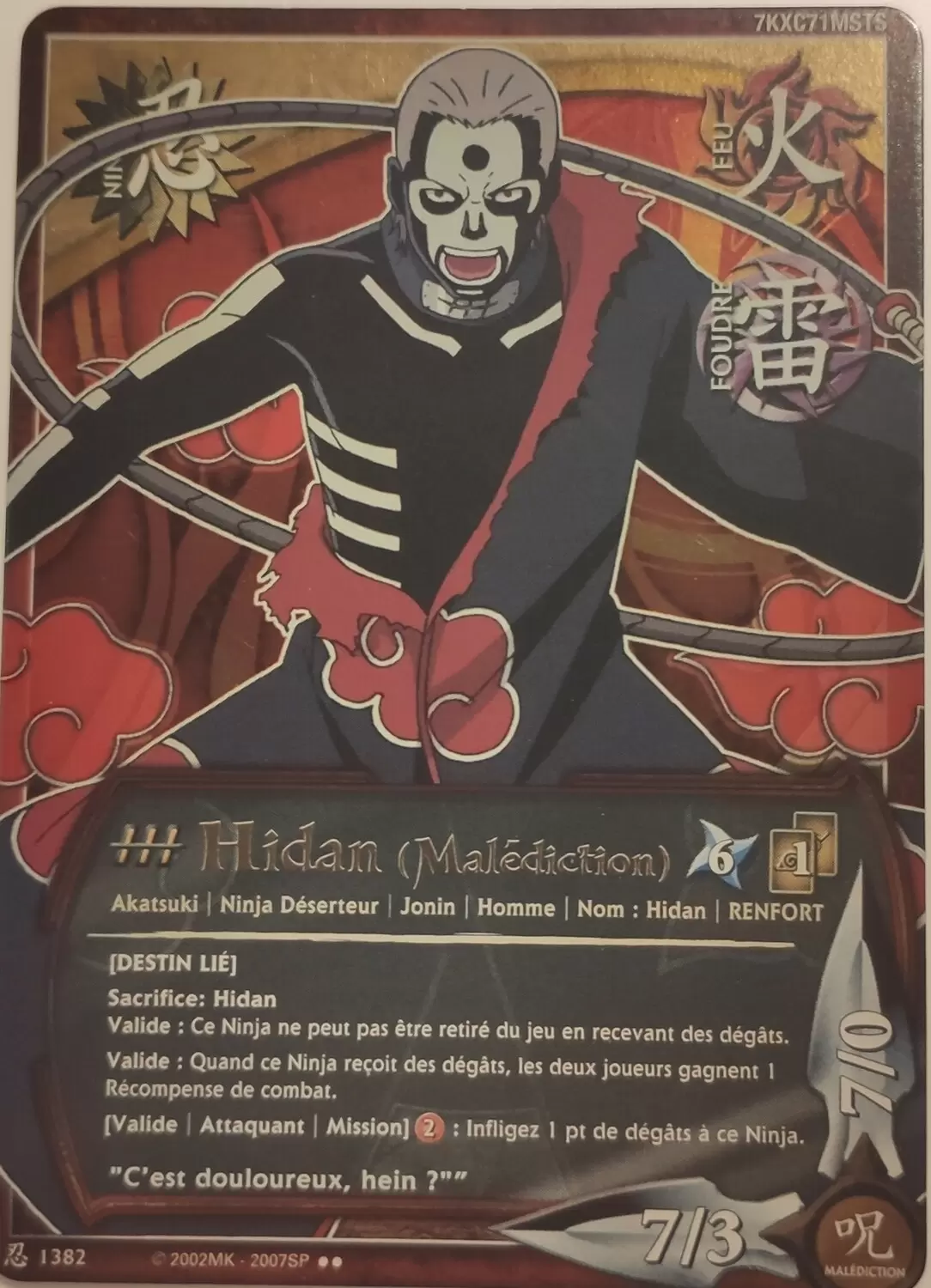 Cartes Naruto Série 24 Sage\'s Legacy - Hidan (Malédiction)