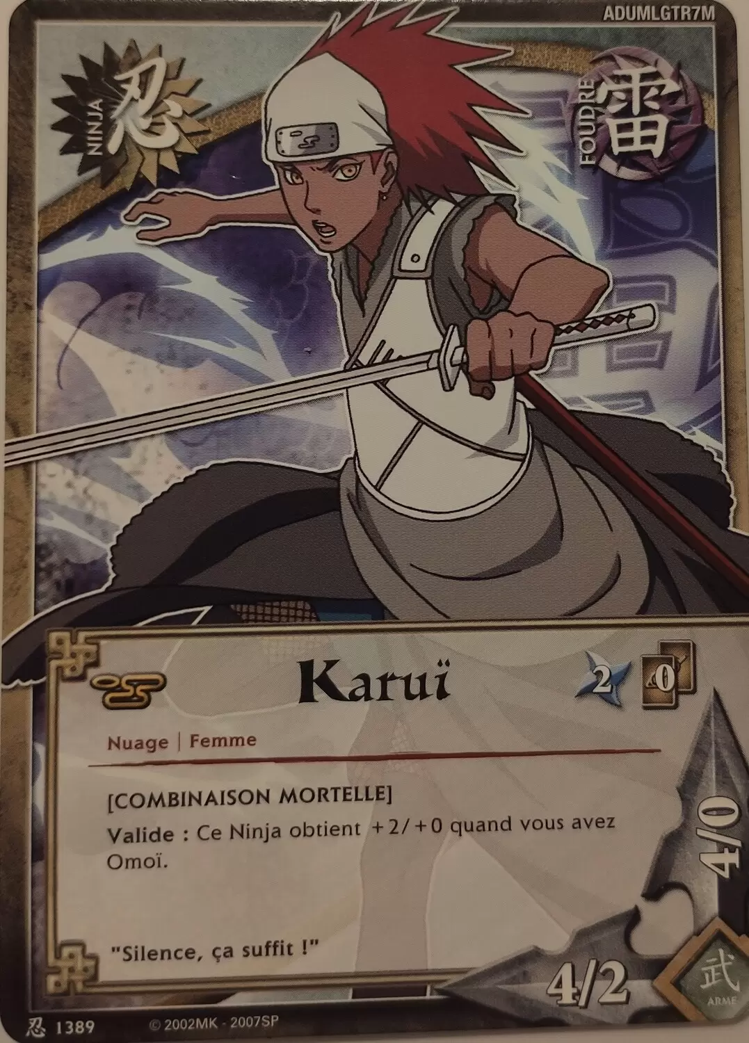 Cartes Naruto Série 24 Sage\'s Legacy - Karui