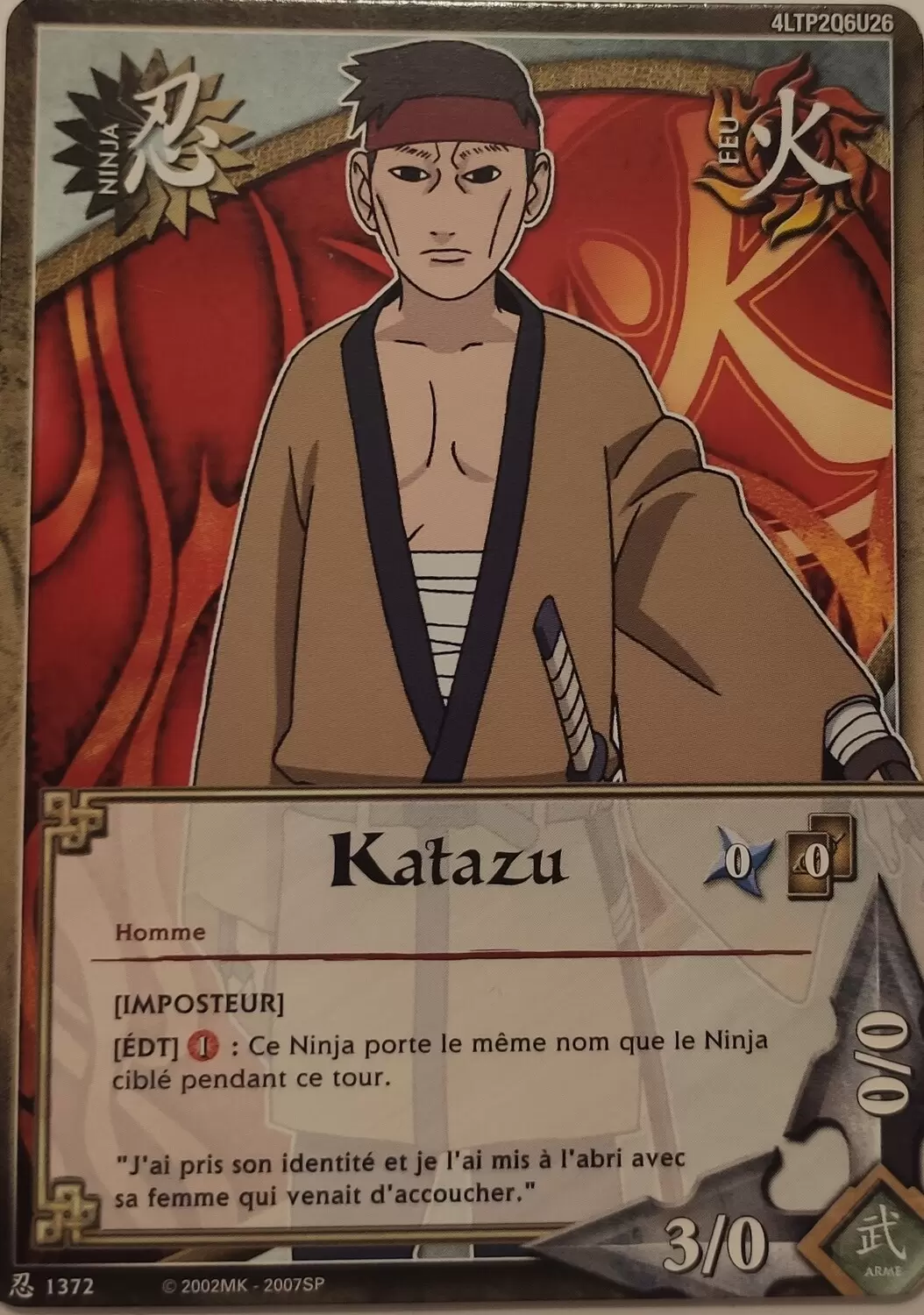 Cartes Naruto Série 24 Sage\'s Legacy - Katazu