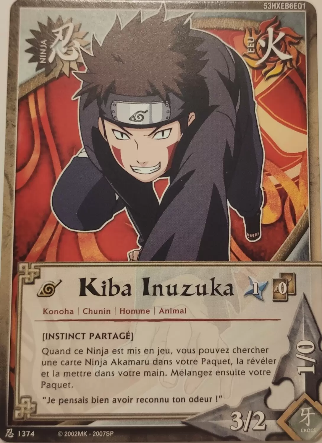 Cartes Naruto Série 24 Sage\'s Legacy - Kiba Inuzuka