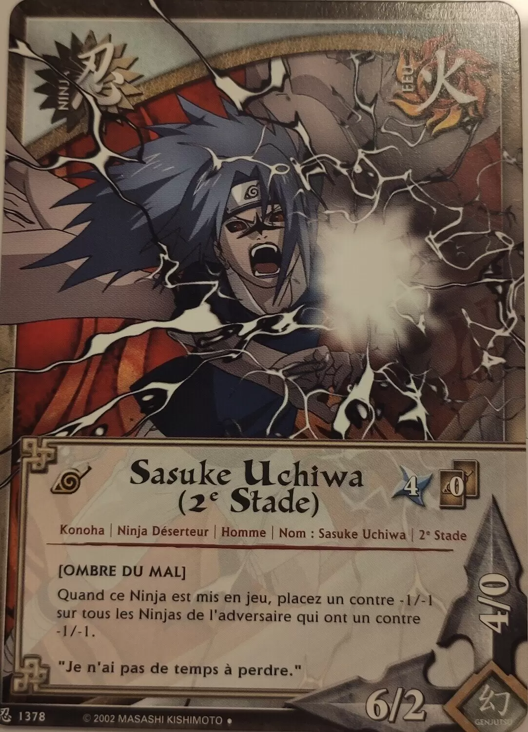 Cartes Naruto Série 24 Sage\'s Legacy - Sasuke Uchiwa (2e Stade)