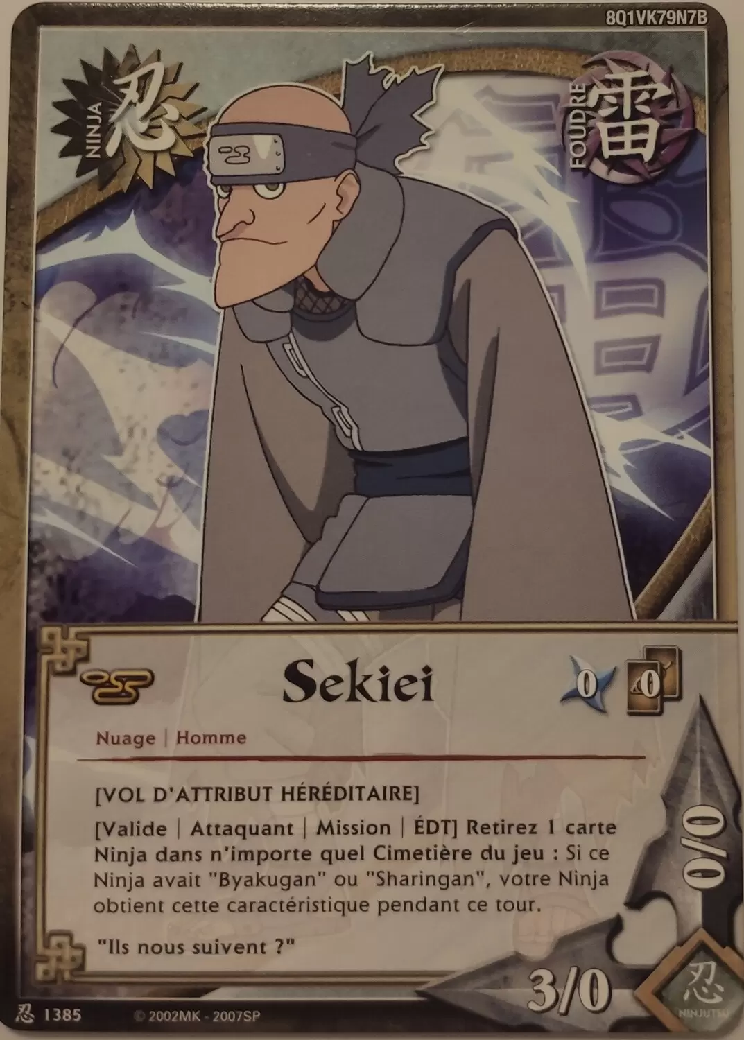 Cartes Naruto Série 24 Sage\'s Legacy - Sekiei