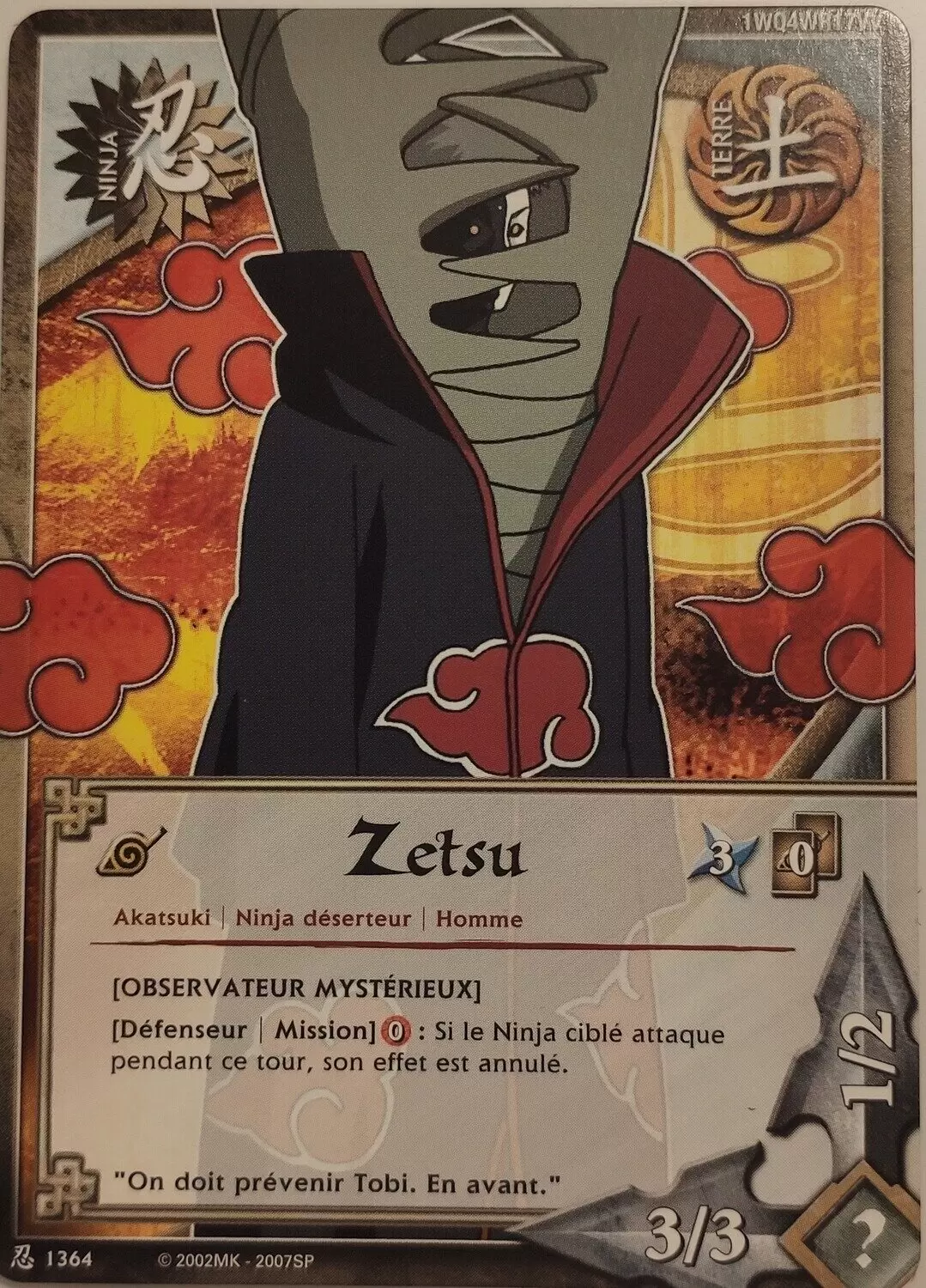 Cartes Naruto Série 24 Sage\'s Legacy - Zetsu