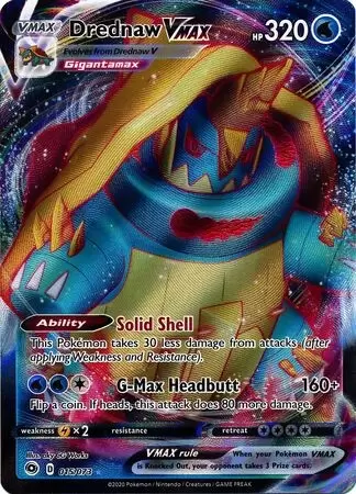 Drednaw V 014/073 Champions Path Half Art Pokemon Card NM! 