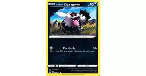 Details about   Galarian Zigzagoon 035/073 Common Champions Path Pokemon Card Near Mint 