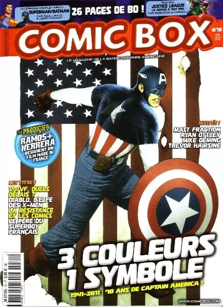 Comic Box - 3 couleurs 1 symbole : 1941-2011 - 70 ans de Captain América !