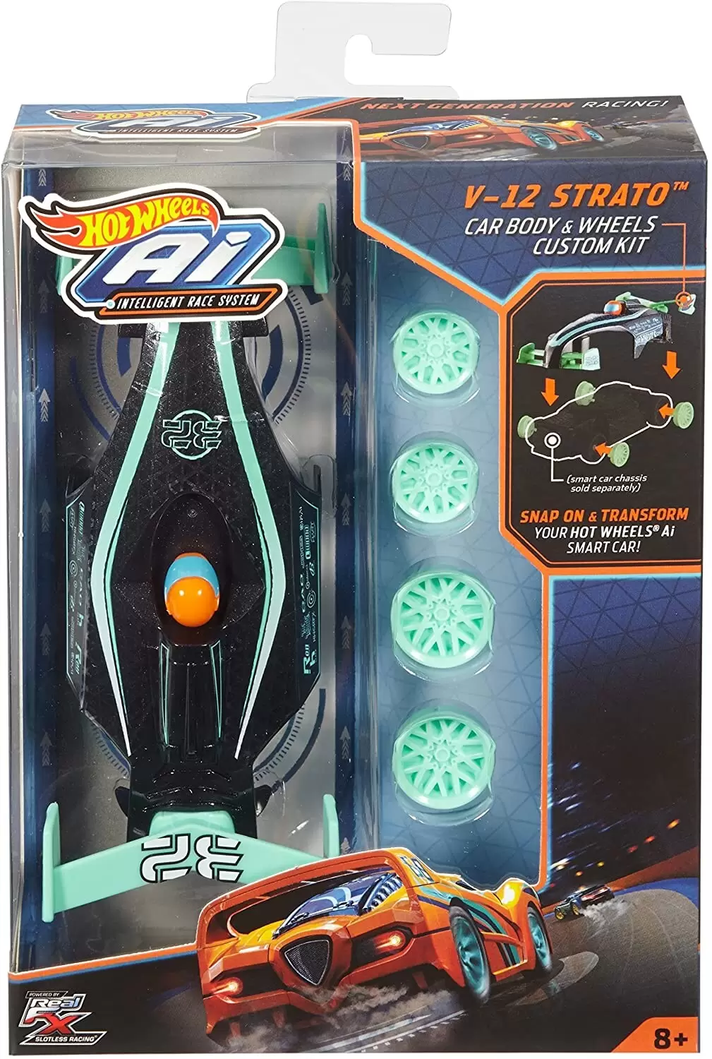Hot Wheels AI - V-12 Strato Car Body & Wheels Custom Kit