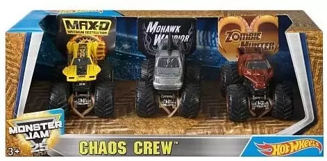 Hot Wheels Monster Jam - Chaos Crew 3 Pack