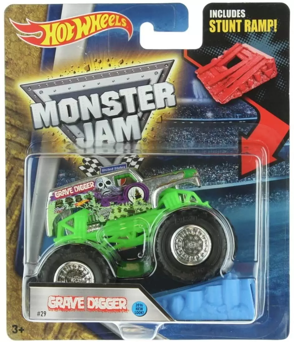 Hot Wheels Monster Jam - Grave Digger Silver