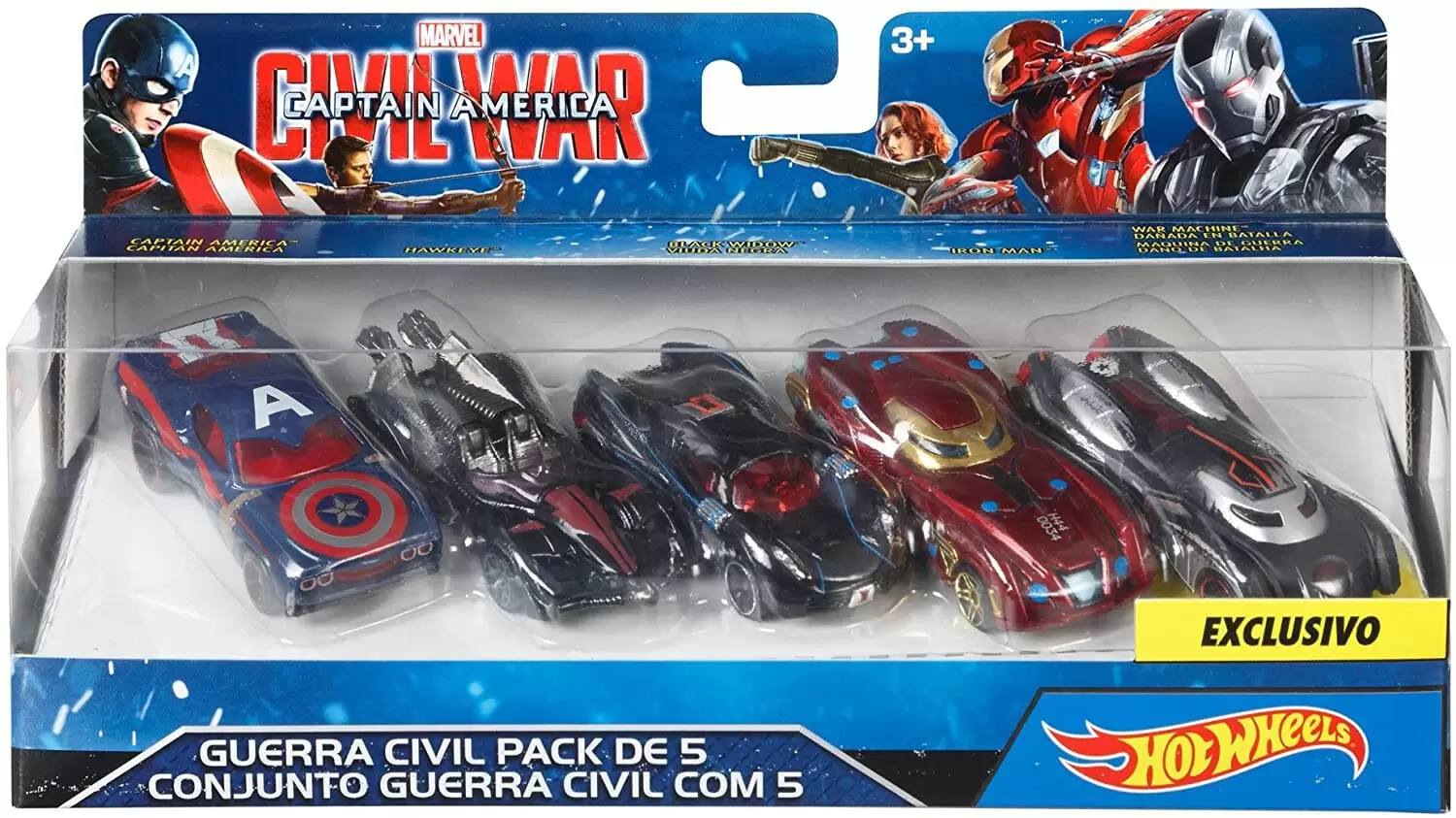 Marvel Character Cars - Captain America Civil War Character Car (5 Pack)