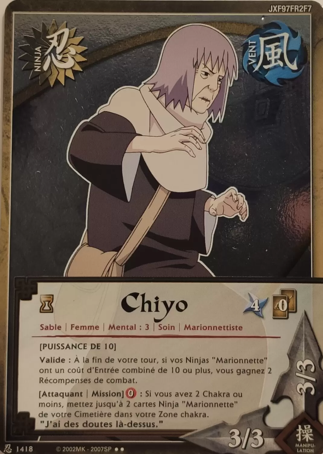 Cartes Naruto Série 24 Sage\'s Legacy - Chiyo