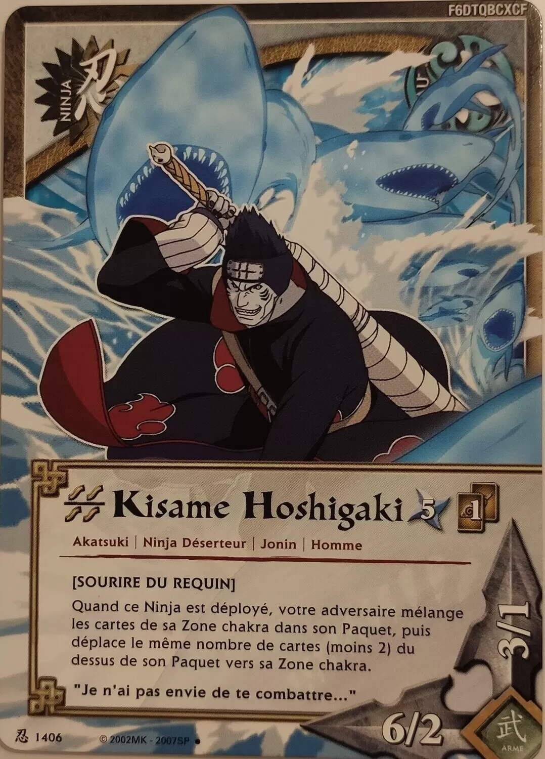 Cartes Naruto Série 24 Sage\'s Legacy - Kisame Hoshigaki