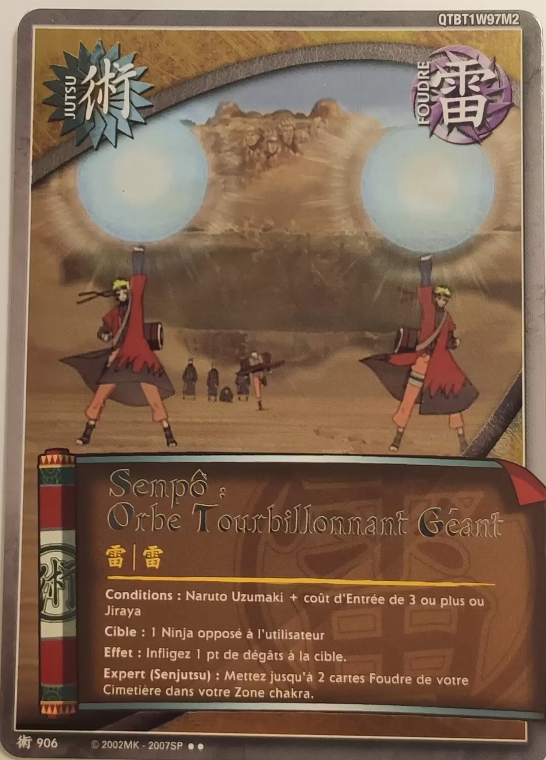 Cartes Naruto Série 24 Sage\'s Legacy - Senpô : Orbe Tourbillonnant Géant
