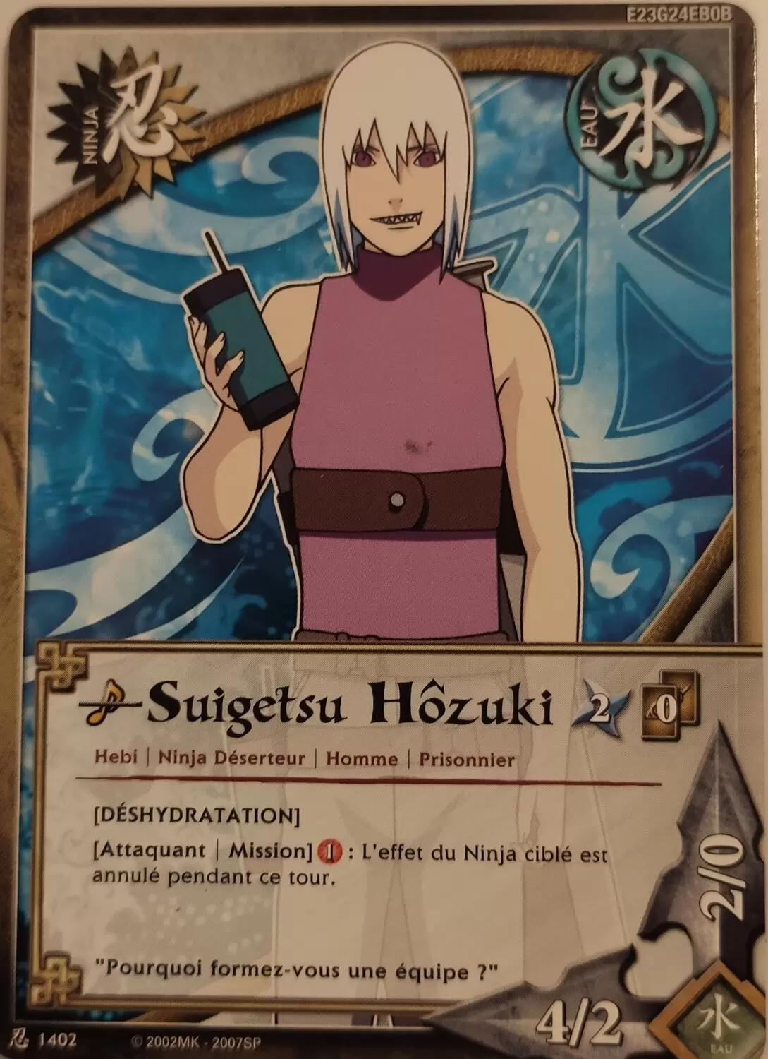 Cartes Naruto Série 24 Sage\'s Legacy - Suigetsu Hôzuki