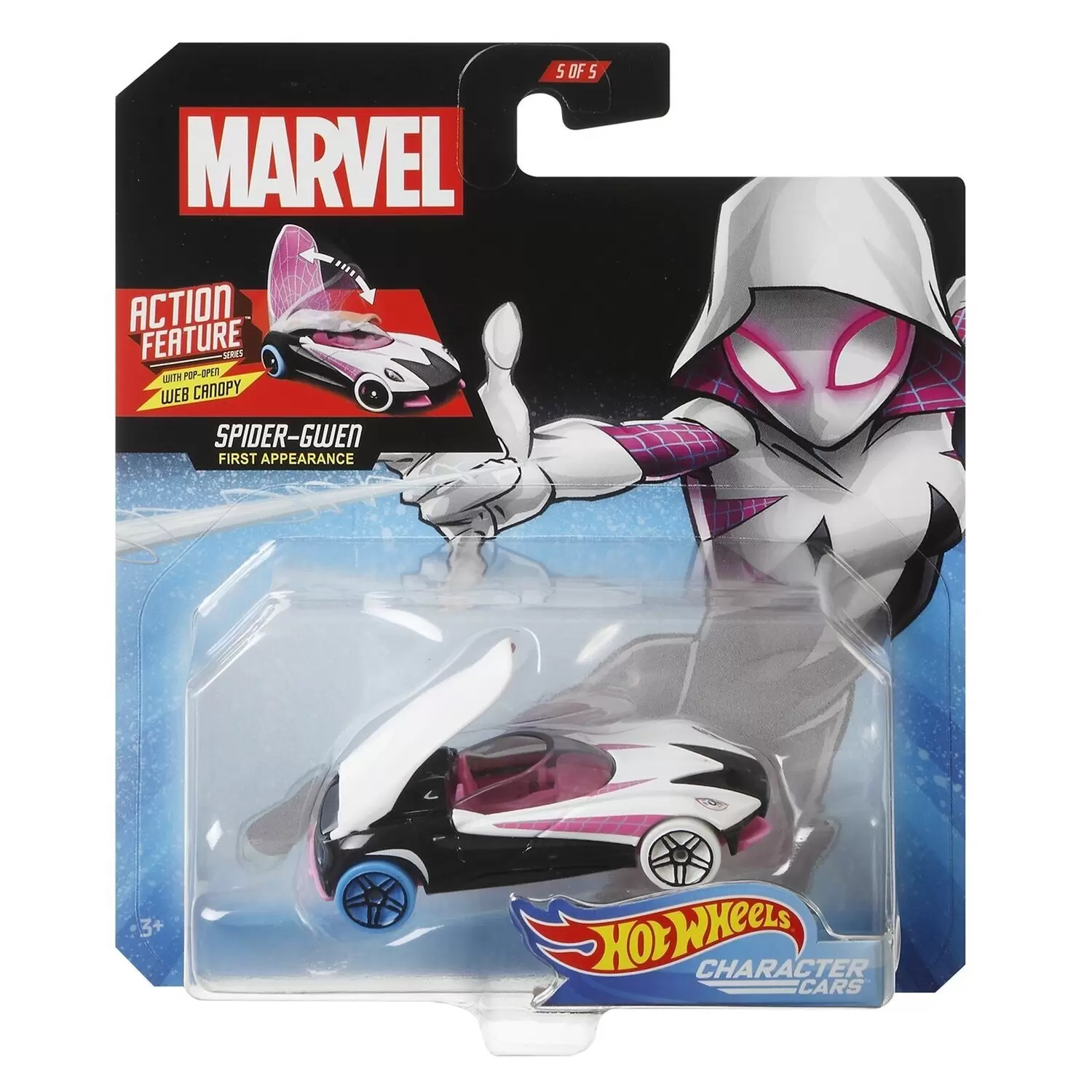 Marvel Character Cars - Action Feature Series - Spider Gwen