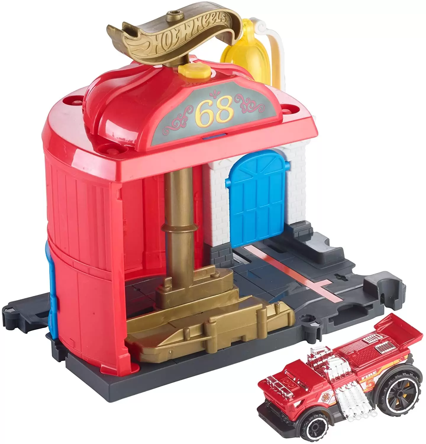 Hot Wheels - Playsets - Downtown FIRE Station SPINOUT
