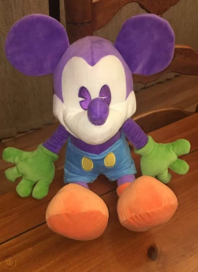Walt Disney Plush - Mickey And Friends - Mickey (Purple,Green,Blue,Orange)