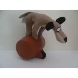 Chien avec son tonneau