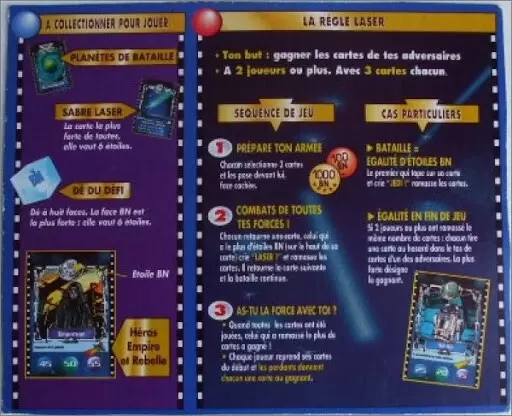 Cartes BN : Le défi du Jedi - Règles du jeu