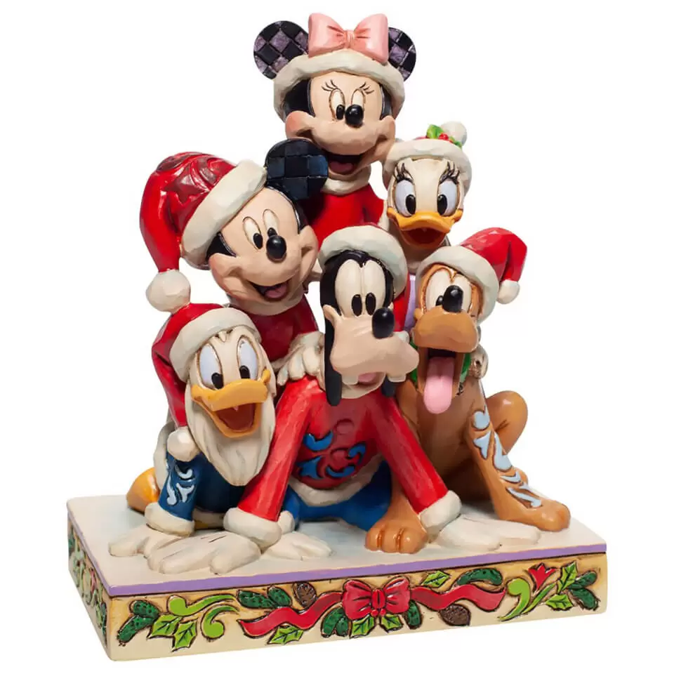 Jim Shore Disney Traditions - Mickey & Friends - Woodland Frosty Friendship  Statue