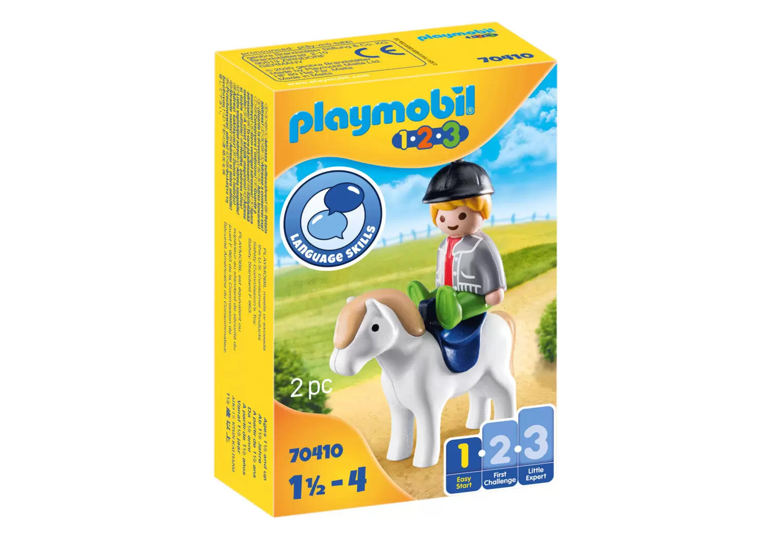 Playmobil 1.2.3 - Garçon avec poney