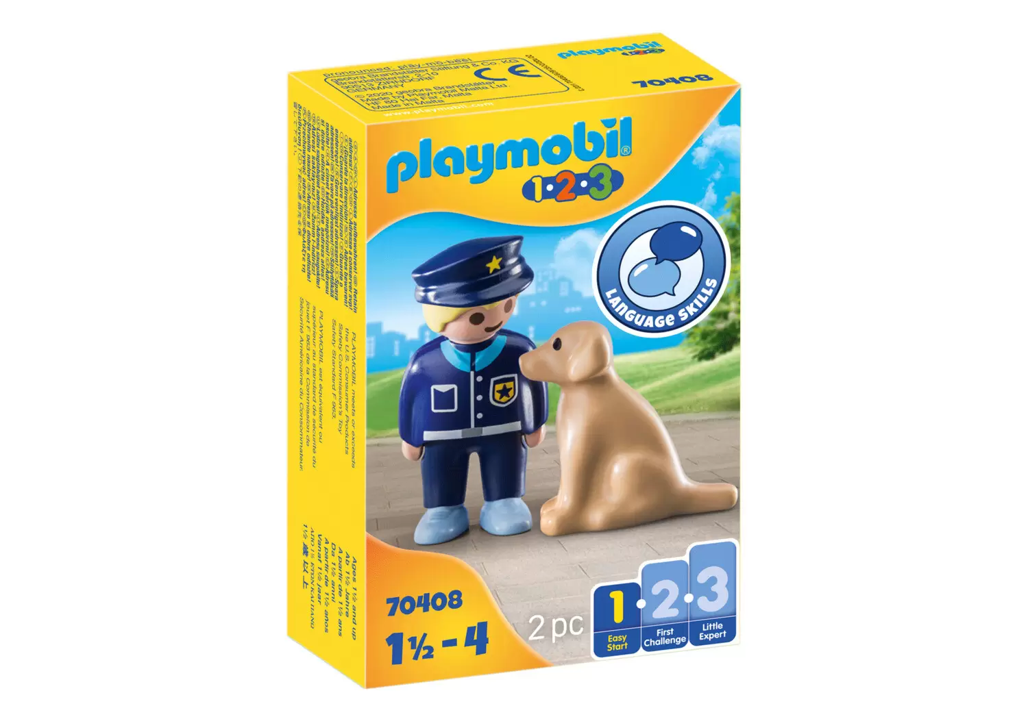 Playmobil 1.2.3 - Policer with dog