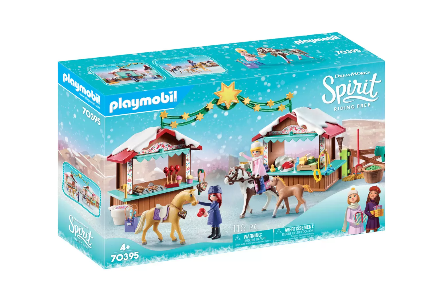 PLAYMOBIL Spirit Riding Free Lucky & Spirit with Horse Stall Doll Playset 