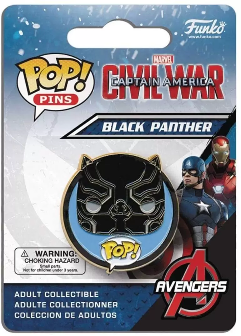POP Pins - Civil War - Black Panther