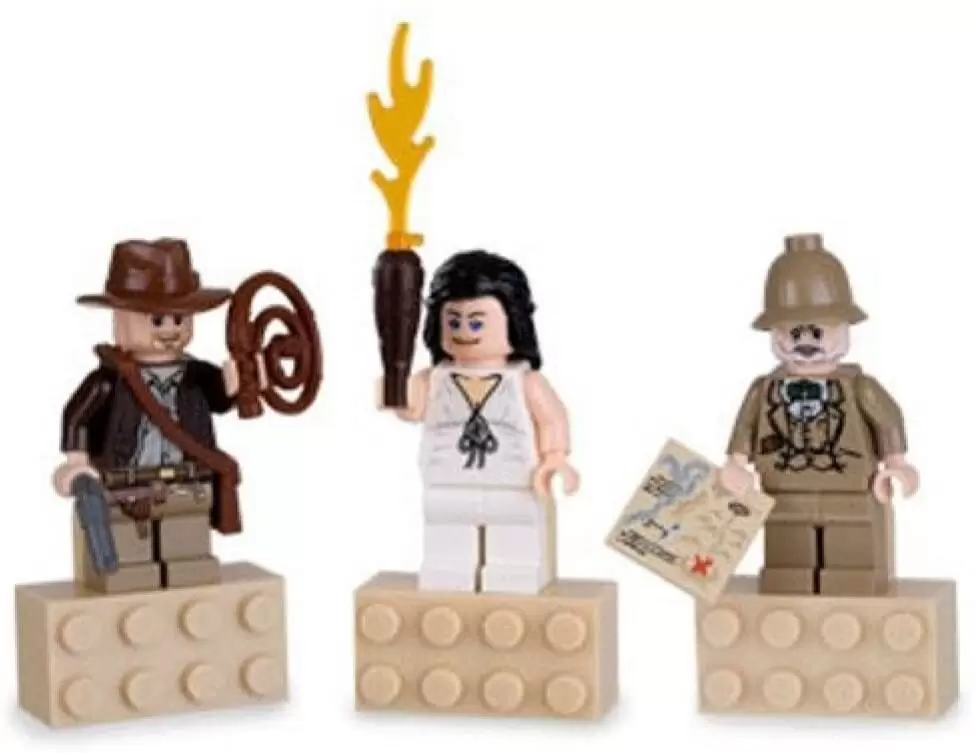 LEGO Indiana Jones - Magnets Indiana Jone, Marion Ravenwood & Henry Jones 3 Pack