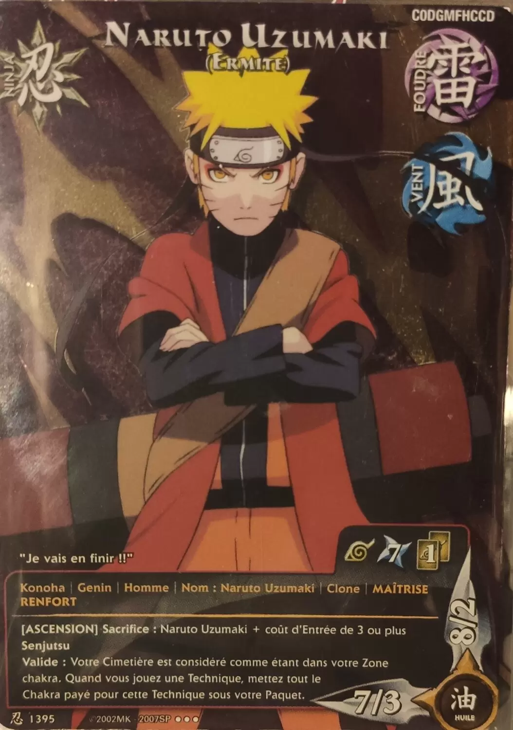 Cartes Naruto Série 24 Sage\'s Legacy - Naruto Uzumaki (Ermite)
