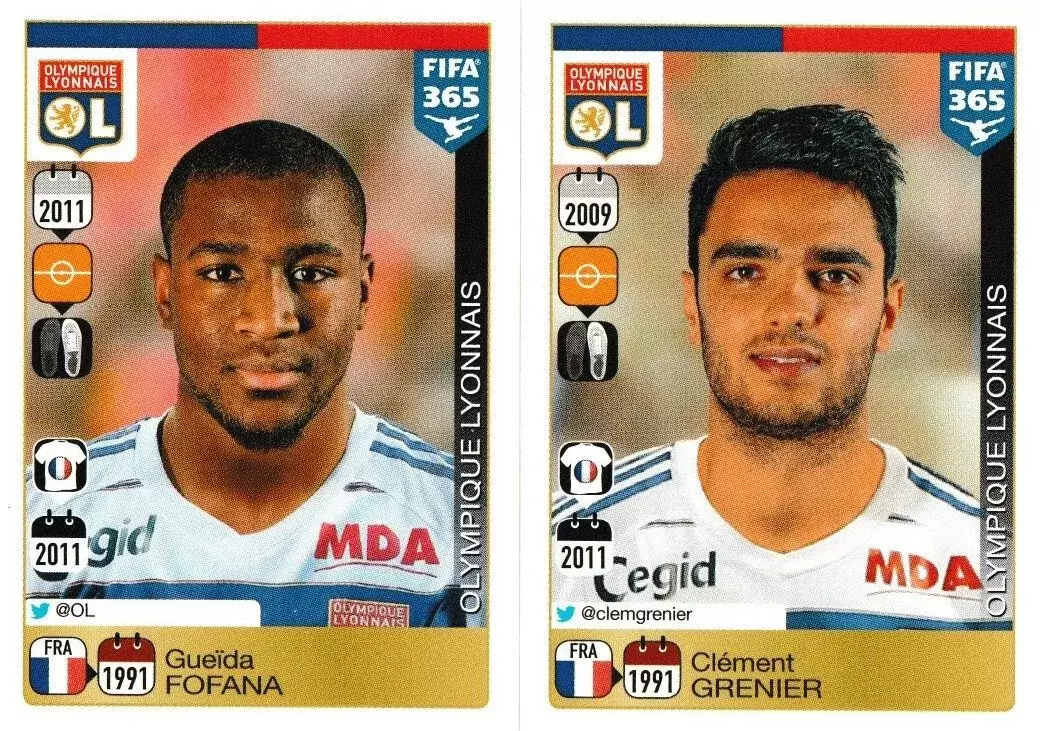 Fifa 365 2016 - Gueïda Fofana / Clément Grenier - Lyon