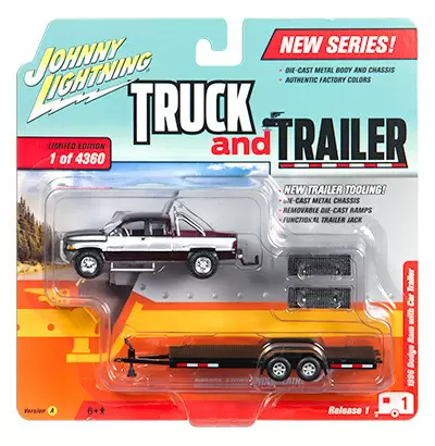 Johnny Lightning - 1996 Dodge Ram & Trailer