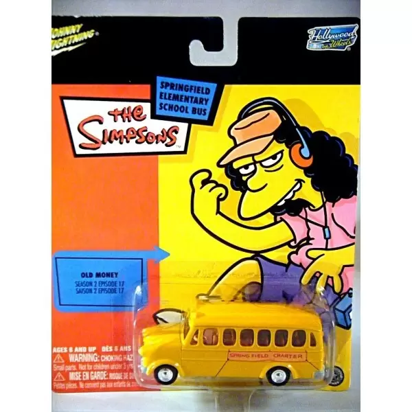 Johnny Lightning - Springfield Elementary School Bus