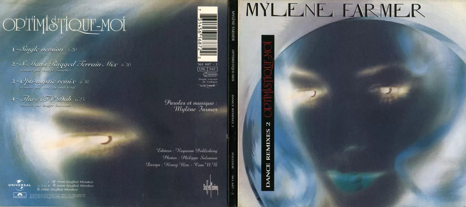 Mylène Farmer - Optimistique-moi CD Maxi Dance Remixes 2