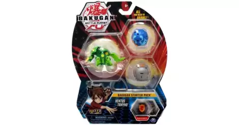  Bakugan Starter Pack 3-Pack, Pyrus Fangzor, Collectible Action  Figures, for Ages 6 and up : Toys & Games